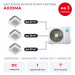 Кассетная мульти сплит-система Axioma на 3 комнаты ASB27M3Z1R/ASX09MCZ1R/ASX12MCZ1R/ASX18MCZ1R