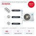 Кассетная мульти сплит-система Axioma на 5 комнат ASB42M5Z1R/ASX09MCZ1Rx3/ASX12MCZ1R/ASX18MCZ1R