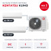 Мульти сплит-система Kentatsu KUMO на 2 комнаты K3MRB80HZRN1/KMGKU35HZRN1/KMGKU53HZRN1