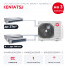 Канальная мульти сплит-система Kentatsu на 3 комнаты K4MRA100HZRN1/KMKA25HZRN1R/KMKB35HZRN1Rx2