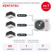 Кассетная мульти сплит-система Kentatsu на 3 комнаты K4MRA100HZRN1/KMZAA20HZRN1/KMZBA35HZRN1/KMZBA50HZRN1