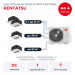 Кассетная мульти сплит-система Kentatsu на 4 комнаты K4MRA100HZRN1/KMZAA20HZRN1x2/KMZBA35HZRN1/KMZBA50HZRN1