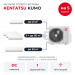 Мульти сплит-система Kentatsu KUMO на 5 комнат K5MRBA120HZRN1/KMGKU21HZRN1/KMGKU35HZRN1x3/KMGKU53HZRN1