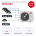 Кассетная мульти сплит-система Kentatsu на 5 комнат K5MRBA120HZRN1/KMZAA20HZRN1x4/KMZBA35HZRN1