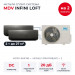 Мульти сплит-система MDV INFINI LOFT на 2 комнаты MD3O-18HFN8/MDSALF-09HRFN8(WF)x2