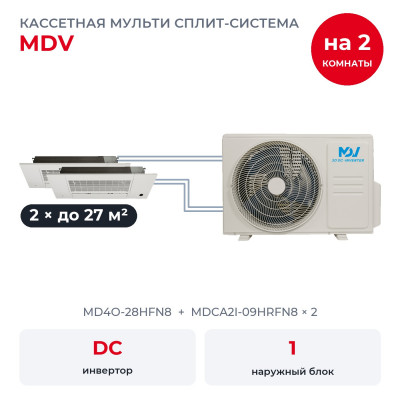 MDV MD4O-28HFN8/MDCA2I-09HRFN8x2