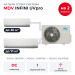 Мульти сплит-система MDV INFINI UVpro на 2 комнаты MD4O-28HFN8/MDSAL-12HRFN8/MDSAL-24HRFN8