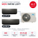 Мульти сплит-система MDV INFINI LOFT на 2 комнаты MD4O-28HFN8/MDSALF-09HRFN8(WF)/MDSALF-12HRFN8(WF)