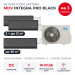 Мульти сплит-система MDV INTEGRA PRO BLACK на 3 комнаты MD4O-28HFN8/MDSBI2-07HRFN8x2/MDSBI2-12HRFN8