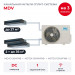 Канальная мульти сплит-система MDV на 3 комнаты MD4O-28HFN8/MDT2II-09HWFN8/MDT2II-12HWFN8x2