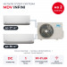 Мульти сплит-система MDV INFINI на 2 комнаты MD4O-36HFN8/MDSAG-09HRFN8(WF)/MDSAG-12HRFN8(WF)