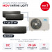 Мульти сплит-система MDV INFINI LOFT на 3 комнаты MD4O-36HFN8/MDSALF-09HRFN8(WF)x2/MDSALF-18HRFN8(WF)