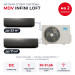 Мульти сплит-система MDV INFINI LOFT на 2 комнаты MD4O-36HFN8/MDSALF-18HRFN8(WF)/MDSALF-24HRFN8(WF)