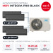 Мульти сплит-система MDV INTEGRA PRO BLACK на 4 комнаты MD4O-36HFN8/MDSBI2-07HRFN8x2/MDSBI2-12HRFN8x2