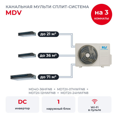 MDV MD4O-36HFN8/MDT2II-07HWFN8/MDT2II-12HWFN8/MDT2II-24HWFN8