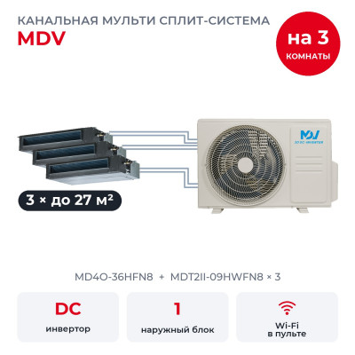 MDV MD4O-36HFN8/MDT2II-09HWFN8x3 MDV MD4O-36HFN8/MDT2II-09HWFN8x3