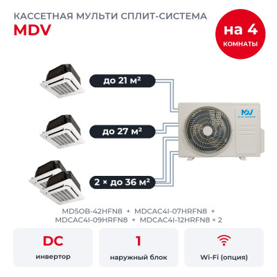 MDV MD5OB-42HFN8/MDCAC4I-07HRFN8/MDCAC4I-09HRFN8/MDCAC4I-12HRFN8x2 MDV MD5OB-42HFN8/MDCAC4I-07HRFN8/MDCAC4I-09HRFN8/MDCAC4I-12HRFN8x2