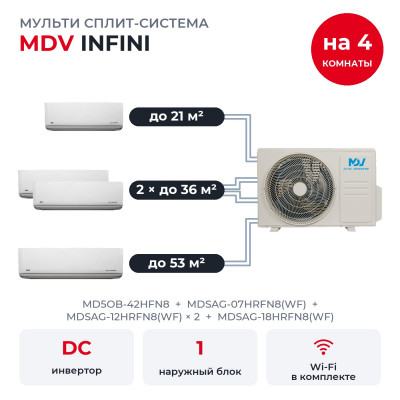 MDV MD5OB-42HFN8/MDSAG-07/12x2/18HRFN8(WF) MDV MD5OB-42HFN8/MDSAG-07/12x2/18HRFN8(WF)