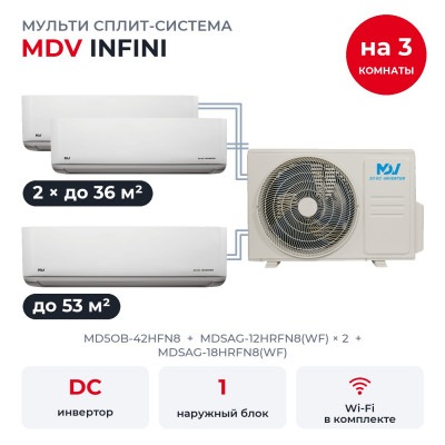 MDV MD5OB-42HFN8/MDSAG-12HRFN8(WF)x2/MDSAG-18HRFN8(WF) MDV MD5OB-42HFN8/MDSAG-12HRFN8(WF)x2/MDSAG-18HRFN8(WF)