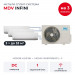 Мульти сплит-система MDV INFINI на 3 комнаты MD5OB-42HFN8/MDSAG-18HRFN8(WF)x3