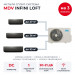 Мульти сплит-система MDV INFINI LOFT на 3 комнаты MD5OB-42HFN8/MDSALF-09/12/18HRFN8(WF)