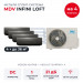 Мульти сплит-система MDV INFINI LOFT на 4 комнаты MD5OB-42HFN8/MDSALF-12HRFN8x4