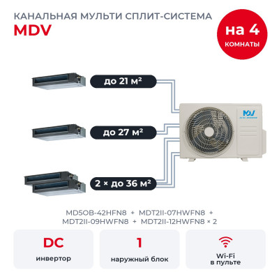 MDV MD5OB-42HFN8/MDT2II-07HWFN8/MDT2II-09HWFN8/MDT2II-12HWFN8x2 MDV MD5OB-42HFN8/MDT2II-07HWFN8/MDT2II-09HWFN8/MDT2II-12HWFN8x2