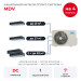 Канальная мульти сплит-система MDV на 4 комнаты MD5OB-42HFN8/MDT2II-07HWFN8/MDT2II-09HWFN8/MDT2II-18HWFN8x2