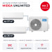 Мульти сплит-система Midea Unlimited на 2 комнаты M2OE-18HFN8-Q1/MMAG2-09N8D0-I/MMAG2-12N8D0-I