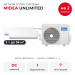 Мульти сплит-система Midea Unlimited на 2 комнаты M2OE-18HFN8-Q1/MMAG2-12N8D0-Ix2