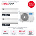 Мульти сплит-система Midea Gaia на 2 комнаты M2OH-14HFN8-Q1/MMCA1BU-09HRFN8/MMCA1BU-12HRFN8