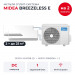 Мульти сплит-система Midea Breezeless E на 2 комнаты M2OH-14HFN8-Q1/MMFE-09N8D6-Ix2