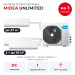 Мульти сплит-система Midea Unlimited на 3 комнаты M3OG-21HFN8-Q1/MMAG2-09N8D0-I/MMAG2-12N8D0-Ix2