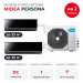 Мульти сплит-система Midea Persona на 2 комнаты M3OG-21HFN8-Q1/MMAG4-09N8D0-I/MMAG4-12N8D0-I