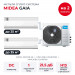 Мульти сплит-система Midea Gaia на 2 комнаты M3OG-21HFN8-Q1/MMCA1BU-09HRFN8/MMCA1BU-12HRFN8