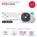 Мульти сплит-система Midea Gaia на 3 комнаты M3OG-21HFN8-Q1/MMCA1BU-09HRFN8x3