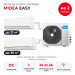 Мульти сплит-система Midea EASY на 2 комнаты M3OG-21HFN8-Q1/MMES1S-07FRN8G1/MMES1S-12FRN8G1