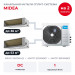 Канальная мульти сплит-система Midea на 2 комнаты M3OG-21HFN8-Q1/MMTJ1-12FWN8G1/MMTJ1-18FWN8G1