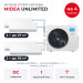 Мульти сплит-система Midea Unlimited на 4 комнаты M5OA2-42FRN8G1/MMAG2-09N8D0-Ix2/MMAG2-12N8D0-Ix2