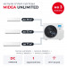 Мульти сплит-система Midea Unlimited на 3 комнаты M5OA2-42FRN8G1/MMAG2-12N8D0-I/MMAG2-18N8D0-I/MMAG2-24N8D0-I