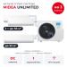 Мульти сплит-система Midea Unlimited на 3 комнаты M5OA2-42FRN8G1/MMAG2-12N8D0-Ix2/MMAG2-18N8D0-I