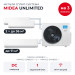 Мульти сплит-система Midea Unlimited на 3 комнаты M5OA2-42FRN8G1/MMAG2-12N8D0-Ix2/MMAG2-24N8D0-I