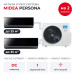 Мульти сплит-система Midea Persona на 2 комнаты M5OA2-42FRN8G1/MMAG4-09N8D0-I/MMAG4-12N8D0-I