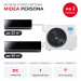Мульти сплит-система Midea Persona на 2 комнаты M5OA2-42FRN8G1/MMAG4-09N8D0-I/MMAG4-18N8D0-I