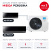 Мульти сплит-система Midea Persona на 2 комнаты M5OA2-42FRN8G1/MMAG4-09N8D0-I/MMAG4-24N8D0-I