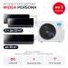 Мульти сплит-система Midea Persona на 3 комнаты M5OA2-42FRN8G1/MMAG4-09N8D0-Ix2/MMAG4-12N8D0-I
