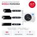 Мульти сплит-система Midea Persona на 5 комнат M5OA2-42FRN8G1/MMAG4-09N8D0-Ix2/MMAG4-12N8D0-Ix2/MMAG4-18N8D0-I