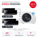 Мульти сплит-система Midea Persona на 4 комнаты M5OA2-42FRN8G1/MMAG4-09N8D0-Ix2/MMAG4-12N8D0-Ix2