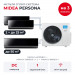 Мульти сплит-система Midea Persona на 3 комнаты M5OA2-42FRN8G1/MMAG4-09N8D0-Ix2/MMAG4-18N8D0-I