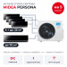 Мульти сплит-система Midea Persona на 5 комнат M5OA2-42FRN8G1/MMAG4-09N8D0-Ix4/MMAG4-24N8D0-I